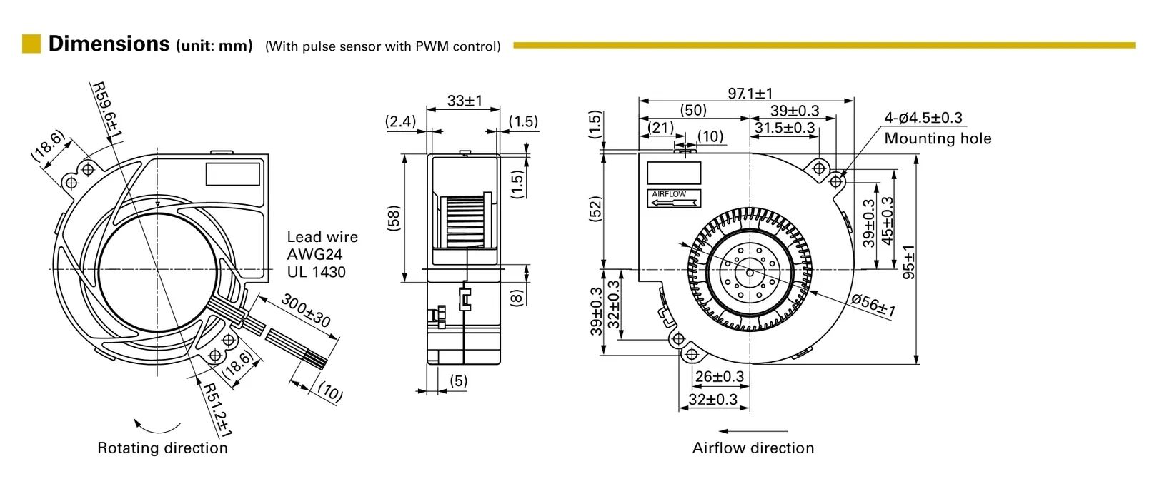 structure drawing of 9BMB24G201 air blower.webp